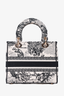 Christian Dior Black/White Toile de Jouy 'Lady D-Lite' Top Handle with Strap