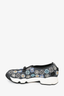 Christian Dior Blue Mesh Embellished Slip On Sneaker Size 36