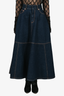 Christian Dior Dark Blue Denim Maxi Skirt Size 44