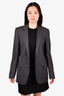 Christian Dior Dark Grey Virgin Wool/Cashmere Blazer Size 48 Mens
