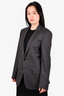Christian Dior Dark Grey Virgin Wool/Cashmere Blazer Size 48 Mens