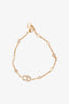 Christian Dior Gold-Tone Pearl Crystal Bracelet