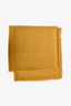Christian Dior Mustard Yellow Wool/Cashmere Blend 'Cannage' Scarf