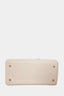 Christian Dior Off White Patent Cannage Embossed Small Lady Dior Top Handle Bag