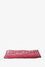 Christian Dior Red Embossed Monogram Card Holder