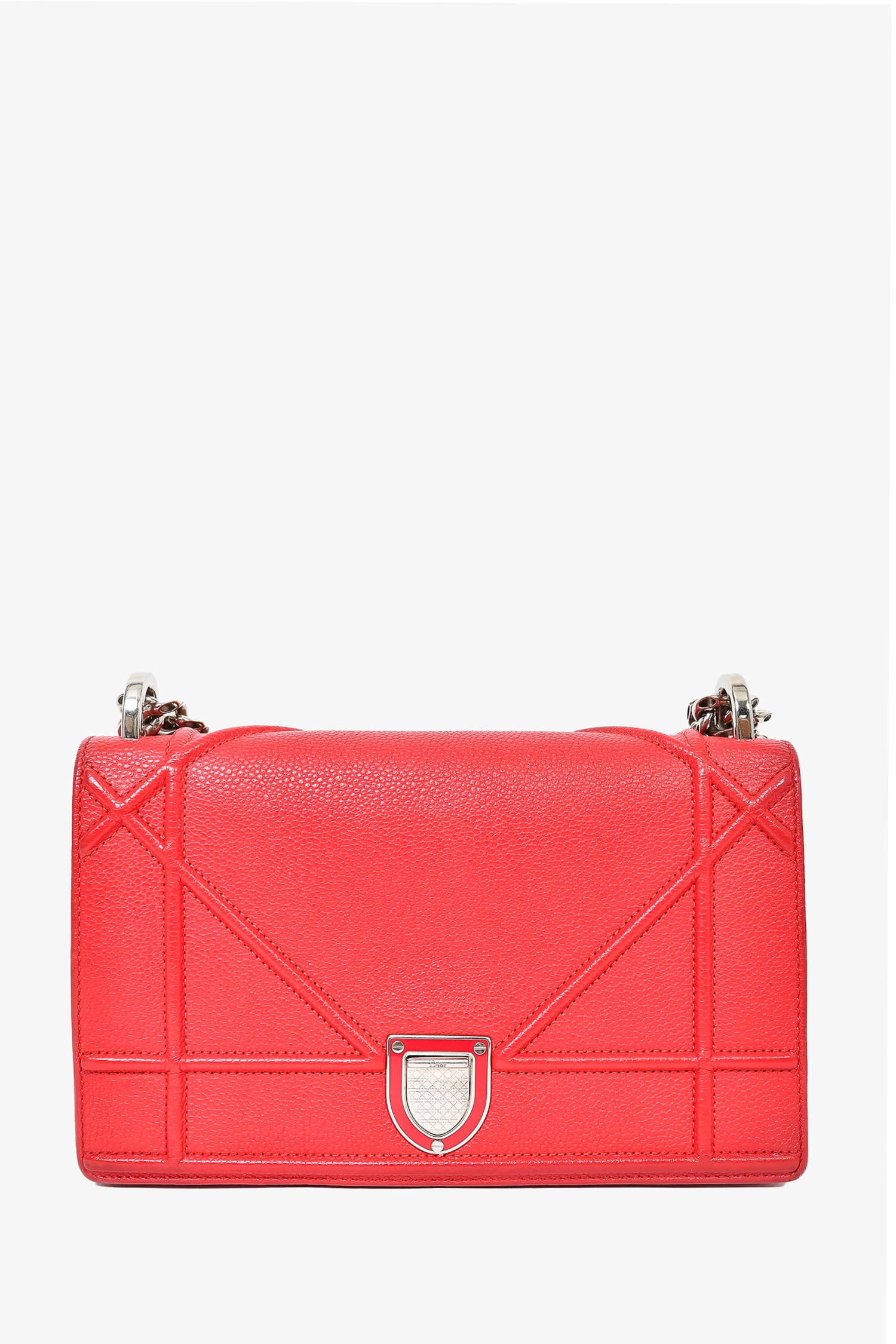 Christian Dior Red Leather 'Small Diorama' Shoulder Bag – Mine & Yours