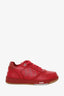 Christian Dior Red Oblique Leather B27 Low Top Sneaker Size 38