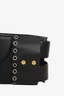 Christian Dior Runway Black Leather Corset Saddle Belt