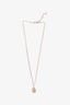 Christian Dior Vintage Silver Rhinestone Pendant Necklace