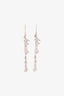 Christian Dior Vintage Silver 'Adiorable' Long Drop Earrings