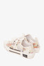 Christian Dior White Low Top B23 Oblique Flower Sneakers Size 42