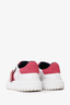 Christian Dior White/Pink Leather 'Dior-Id' Sneakers Size 37