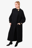 Christian Lacroix by Leone Black Wool/Cashmere/Angora Oversized Coat US 6