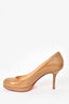 Christian Louboutin Beige Patent Leather Pumps Size 36