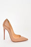 Christian Louboutin Beige Patent Leather So Kate Pumps Size 35.5