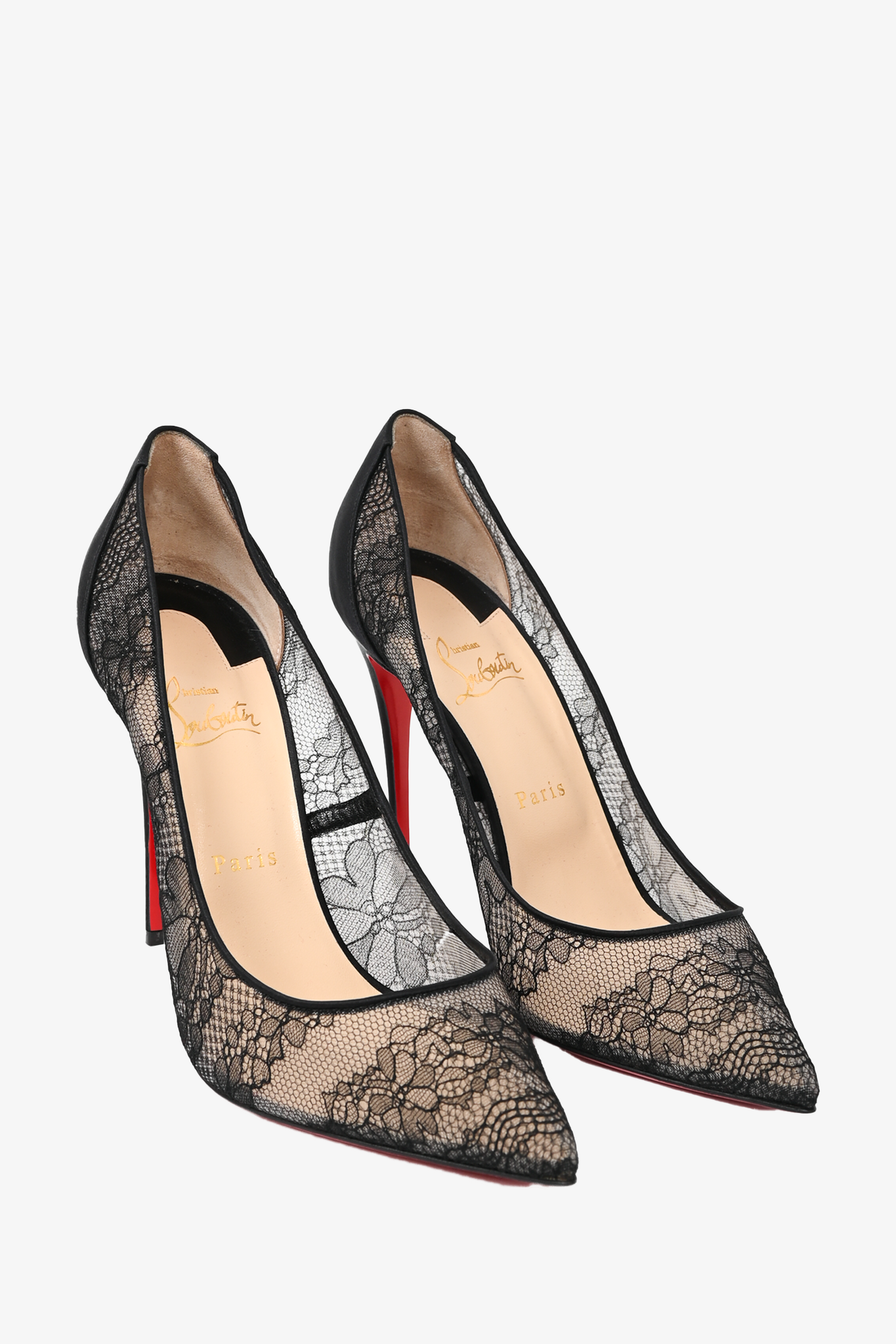 Black sales lace louboutin