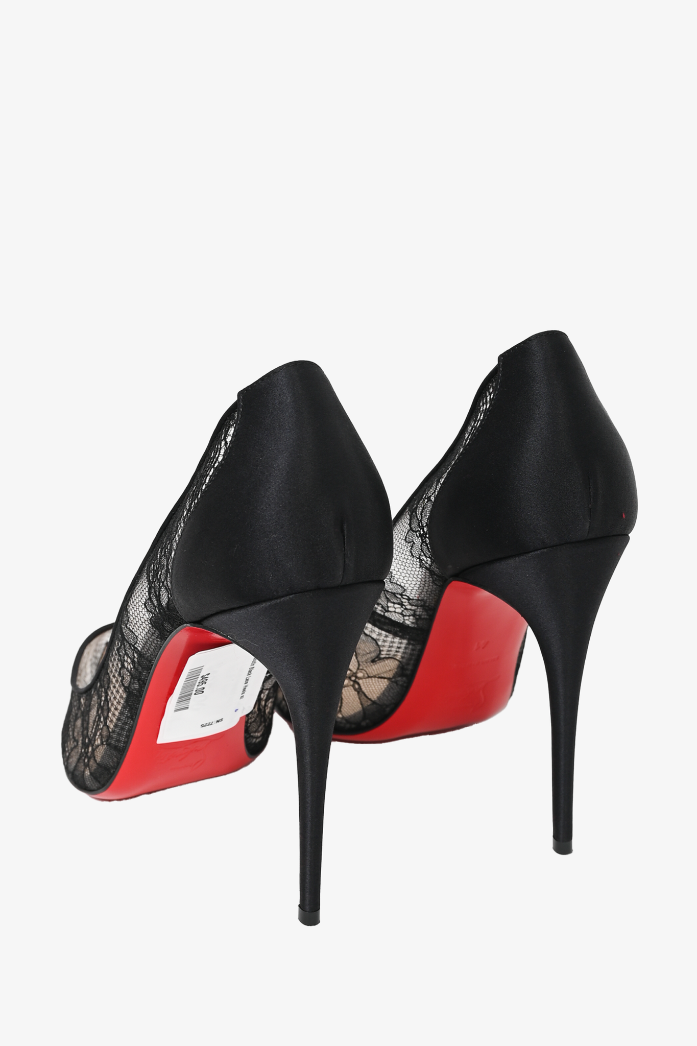 Christian Louboutin Black Lace Heels Size 41 Mine Yours