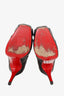 Christian Louboutin Black Leather Nitoinimoi 120 Bandage Ankle Boots Size 38