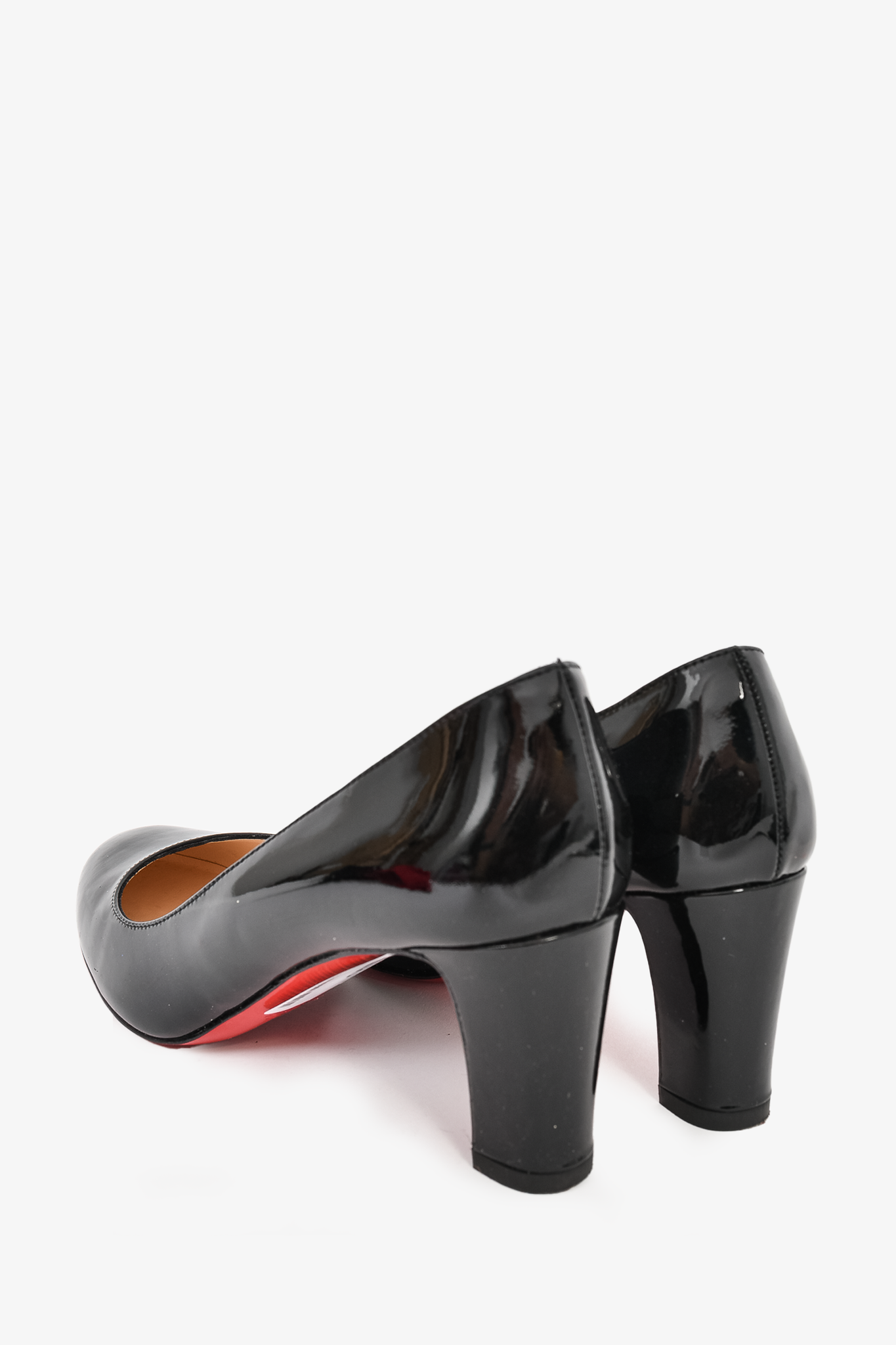Patent leather heels Christian Louboutin Black size 36.5 EU in Patent  leather - 26716882