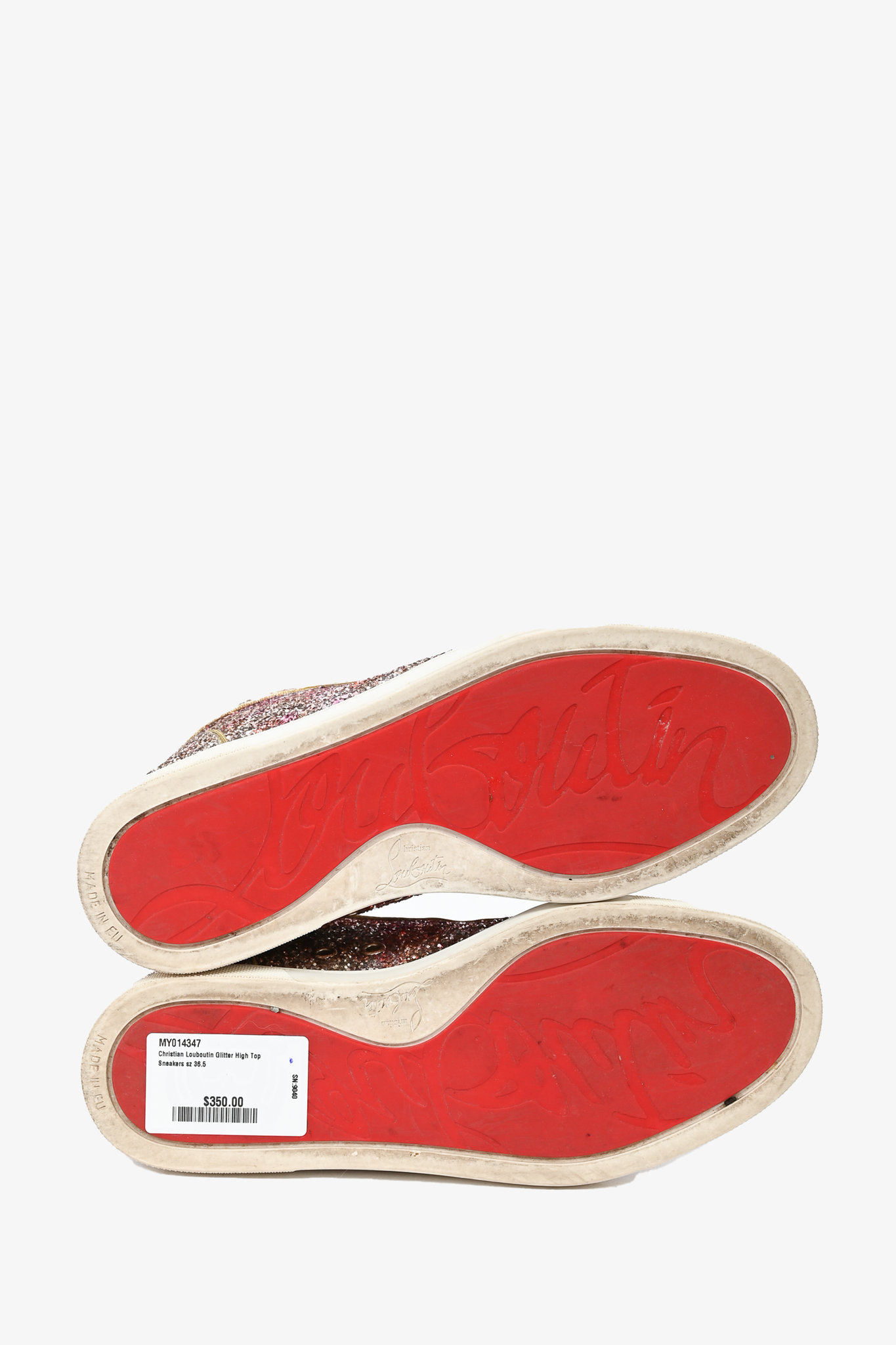 Louboutin 2025 glitter sneaker