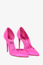 Christian Louboutin Hot Pink Satin 'Iriza' 100 Heels Size 38.5