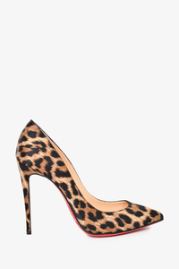 Leopard print red bottom heels online