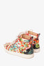 Christian Louboutin Multicolor Floral Print Spike High Top Sneaker Size 37