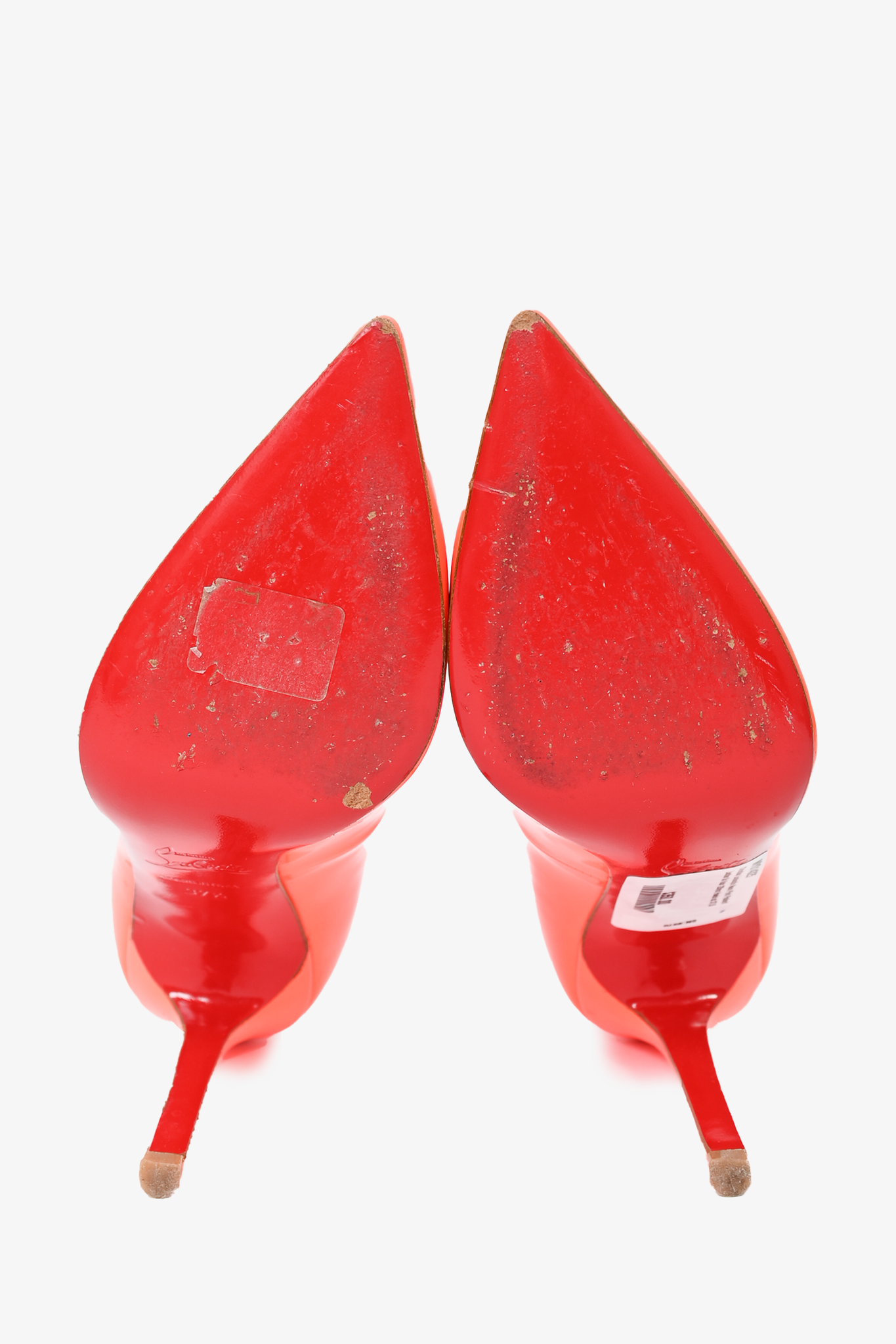 Christian Louboutin Neon Pink Patent Leather So Kate 120mm Heels