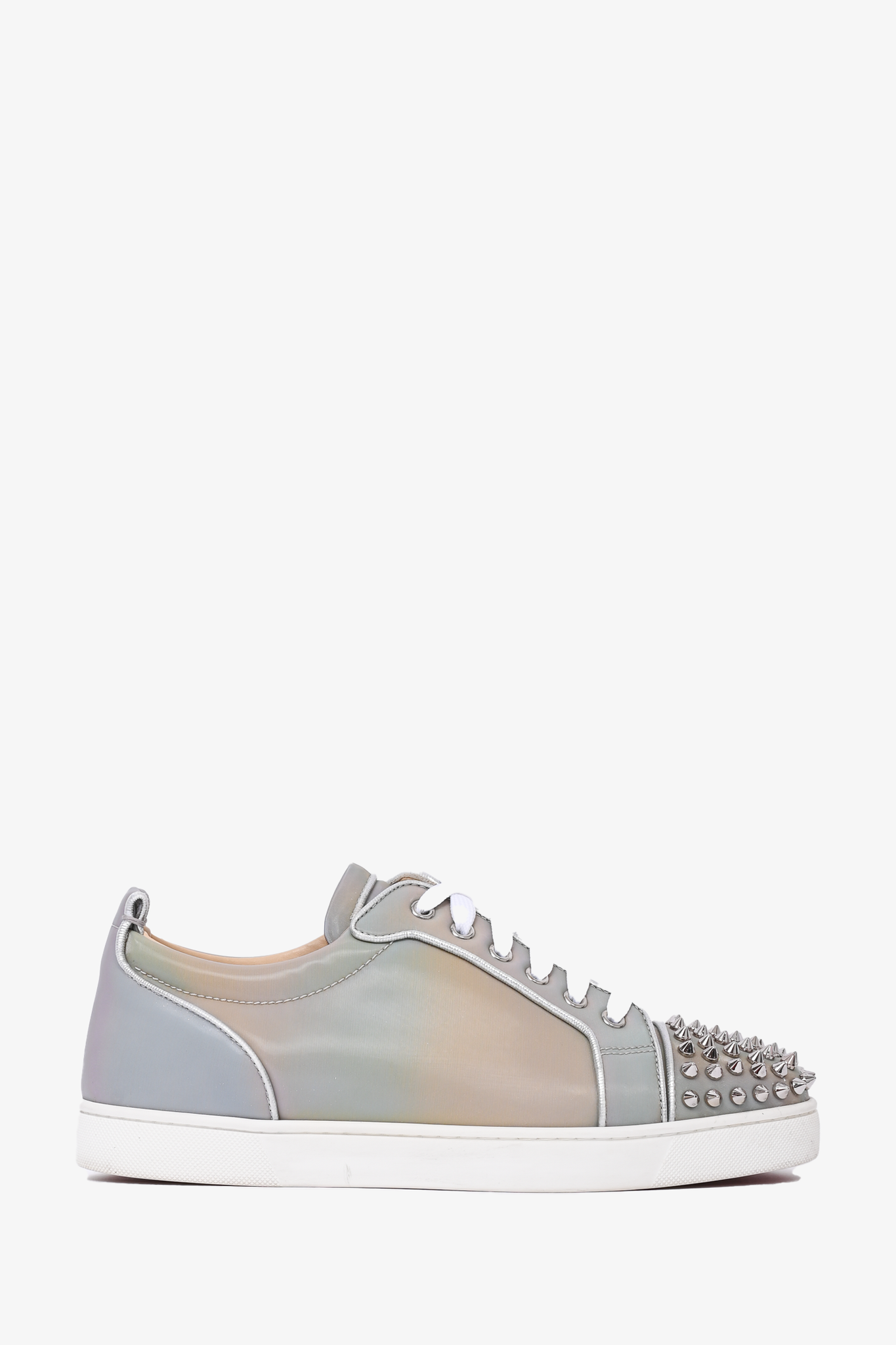 Silver christian louboutin sales men
