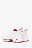 Christian Louboutin White Neoprene Spike Sock Donna Sneakers Size 35
