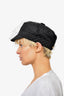 Christian Dior Black Newsboy Hat with Black Veil