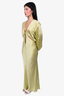 Christopher Esber Green Silk Cutout Dress Size 8