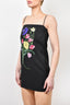 Christopher Kane Black Floral Embroidered Mini Dress Size 2