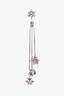 Chrome Hearts Silver Logo Charms Dangling Asymmetrical Earrings