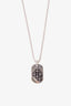 Chrome Hearts Sterling Silver Dog Tag Necklace