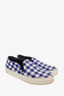 Celine Blue/White Plaid Slip-on Sneaker Size 37