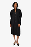 Comme des Garcons Black Tier Ruffled Sleeves Shirt Dress Size M