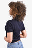 Comme des Garçons Navy Wool Cinches Knit Top Size XS