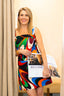 Emilio Pucci Orange/Multicolour Pattern Mini Dress Size 44