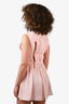 Cushnie et Ochs Light Pink Pleated Cut-Out Mini Dress Size 4