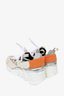 Pierre Hardy Grey/Orange Tri-Fabric Sneakers Size 39