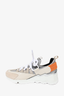 Pierre Hardy Grey/Orange Tri-Fabric Sneakers Size 39