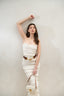 House of CB Cream Tiered Maxi Sleeveless Dress Size XS