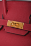 Hermes 2023 Red 'Rouge Grenat' Togo Leather Birkin 30