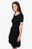Maje Black Pleated Midi Dress Size 1