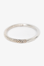 David Yurman Sterling Silver Cable/Smooth Thin Bracelet