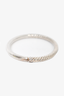 David Yurman Sterling Silver Cable/Smooth Thin Bracelet