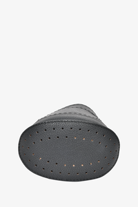 Delvaux Black Grained Leather 'Le Pin' Mini Crossbody Bag