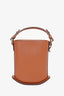 Delvaux Tan Box Calfskin 'Pin Éclatin' Bucket Bag with Strap