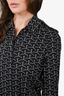 Diane Von Furstenberg Black/White Patterned Belted Dress Size 10 US